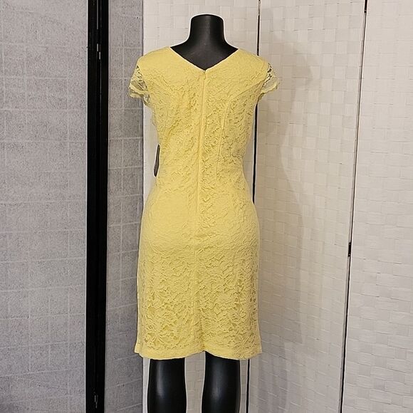 BRAND NEW DONNA RICCO V-NECK WOMEN'S LACE DRESS - Picture 6 of 13